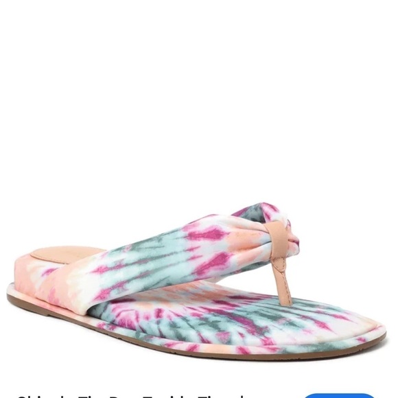 Anthroplogie women’s tie dye flip flops size 9 - Picture 1 of 7